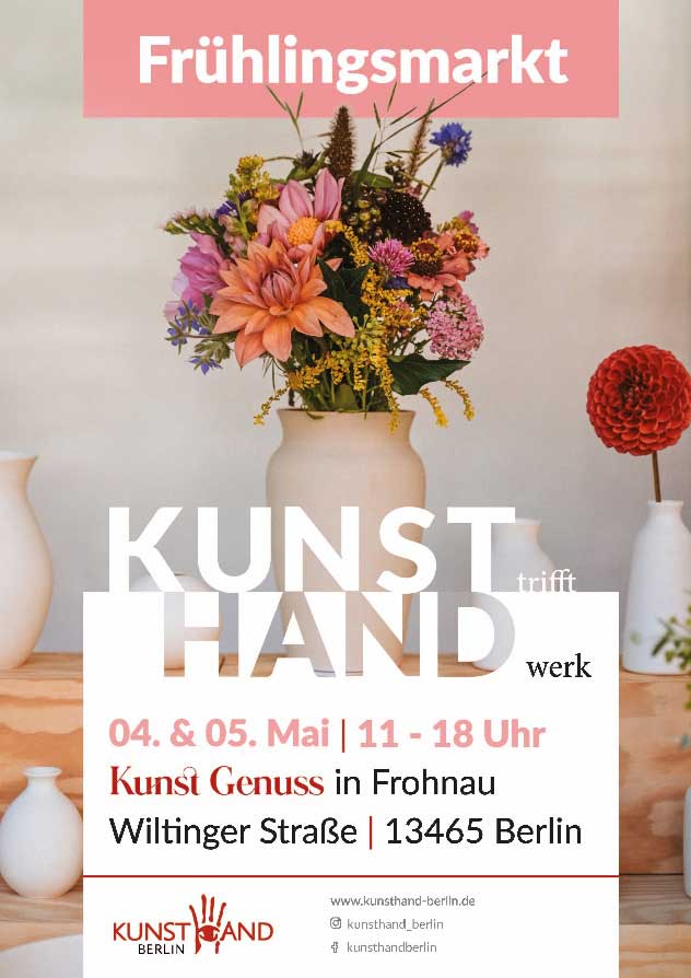 Frühlingsmarkt Frohnau | Kunst trifft Handwerk, 04 + 05 Mai in Frohnau, Wiltinger Straße